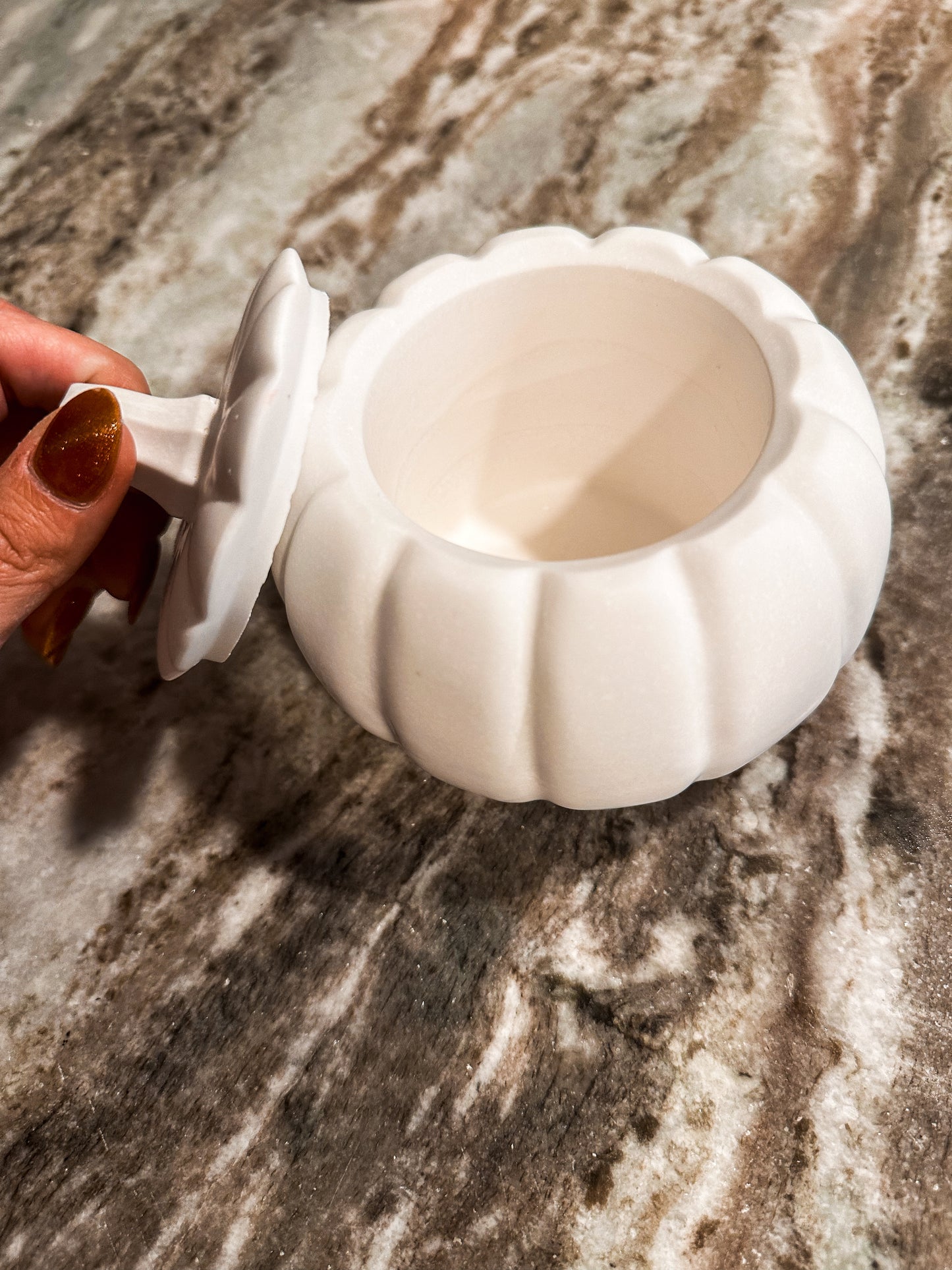 Ceramic Pumpkin Jar (Bowl only)